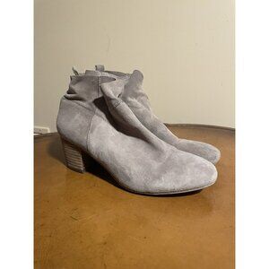 Steve Madden Womens Grey Suede Harber Ankle Booties Sz: 8.5M (F88)
